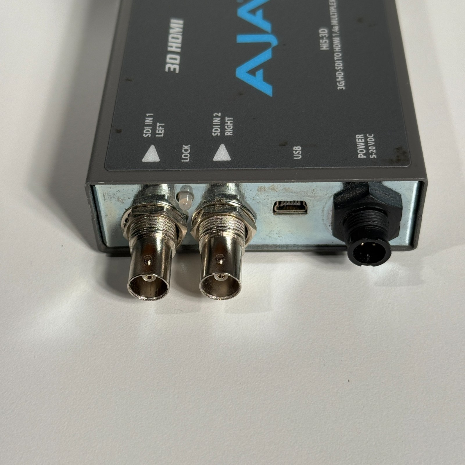 AJA HI5-3D HD-SDI and 3G-SDI to HDMI 1.4a Multiplexer With OEM Power Supply