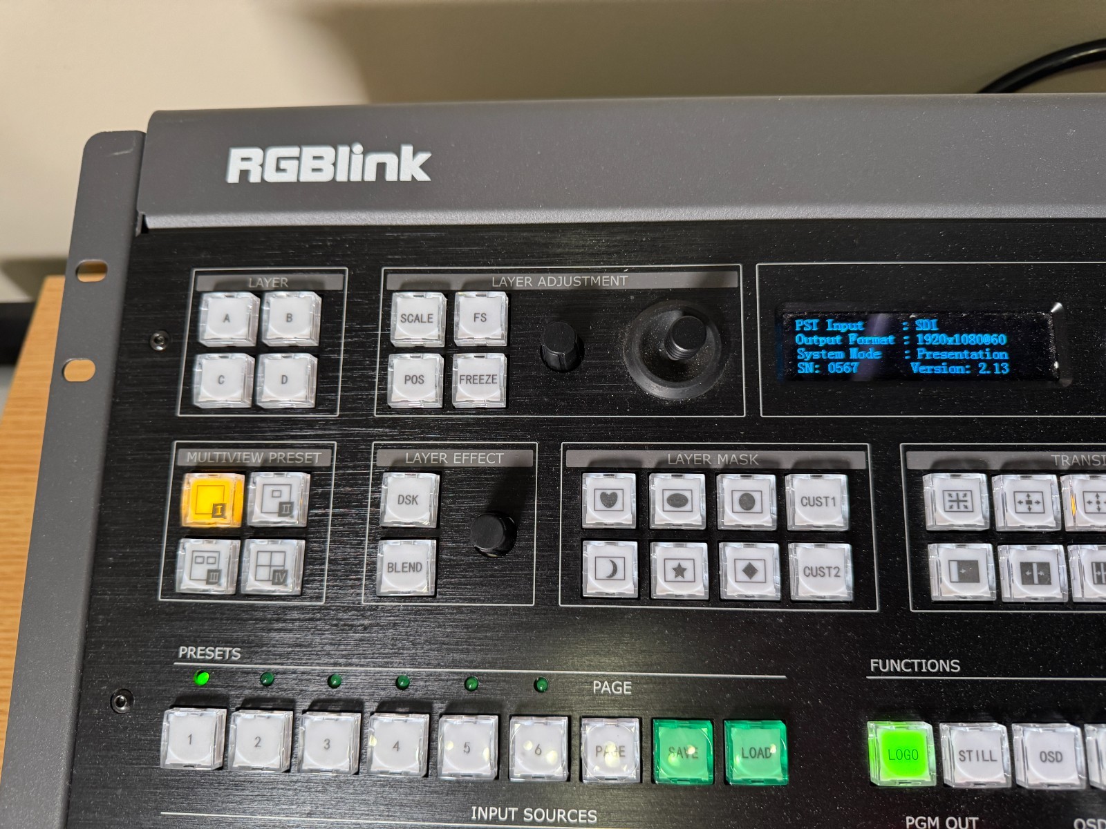 RGBlink M2 1.5G SDI HDMI 4K HDR Presentation AIO Video Switcher Scaler + Cards