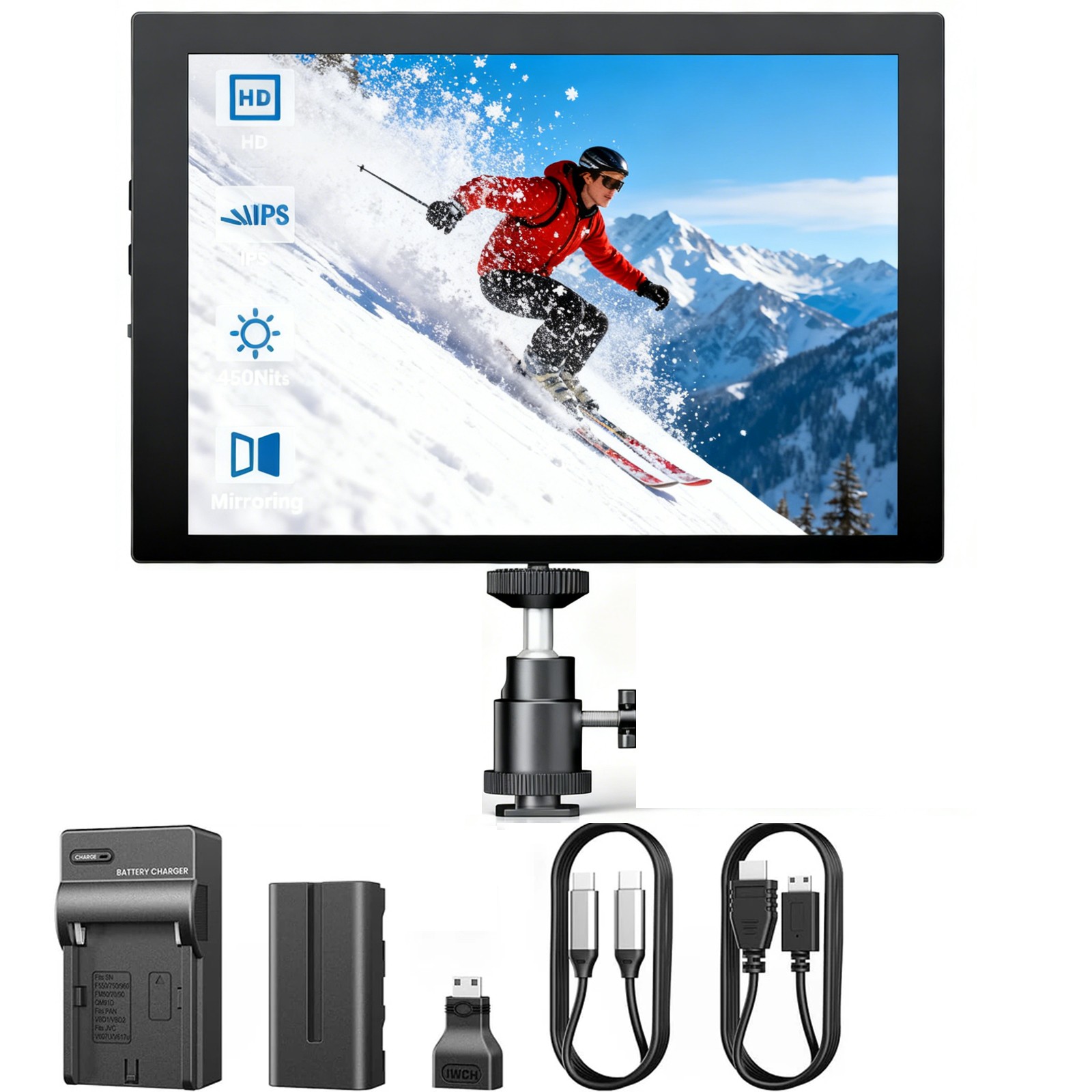 Eyoyo 7-in 1280×800 IPS Screen Camera Field Monitor Video Photography Mirroring