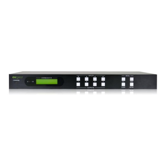 AU SELLER AVGEAR UHMS44PRO 4K ULTRA HDBaseT MARTIX SWITCHER 4X4 W/ HDCP2.2