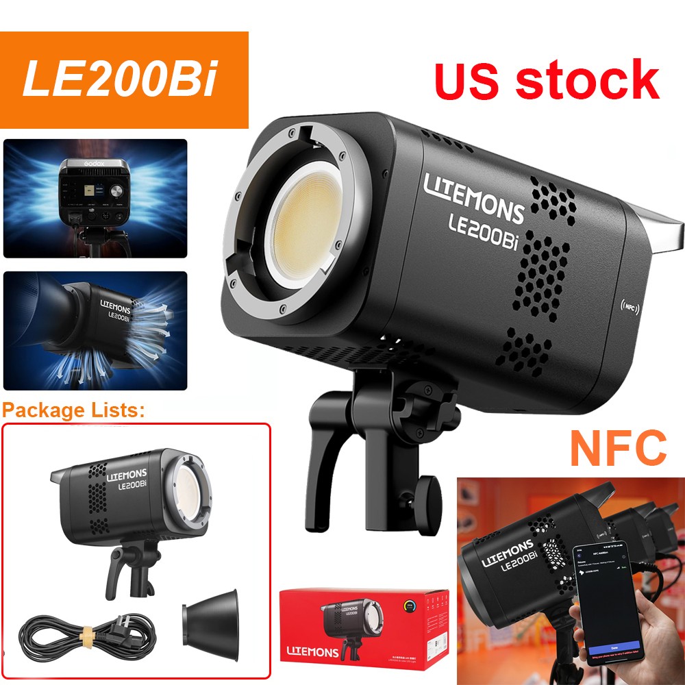 Godox Litemons LE200Bi 220w LED Video Light Bowens Mount COB Continuous Light